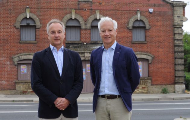 Mark & Julian outside The Maltings